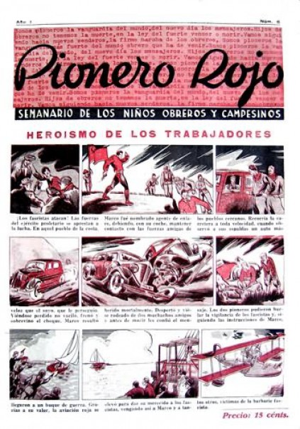 Capa da revista Pionero Rojo