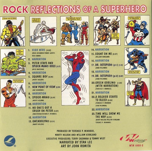 Spider-Man: Rock Reflections of a Superhero (verso)