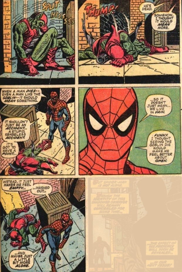 "I thought it would mean more" - The Amazing Spider-Man #122 