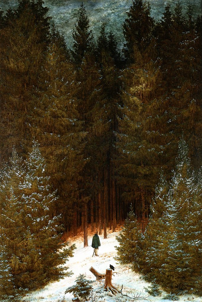 O Chasseur na Floresta, de Caspar David Friederich