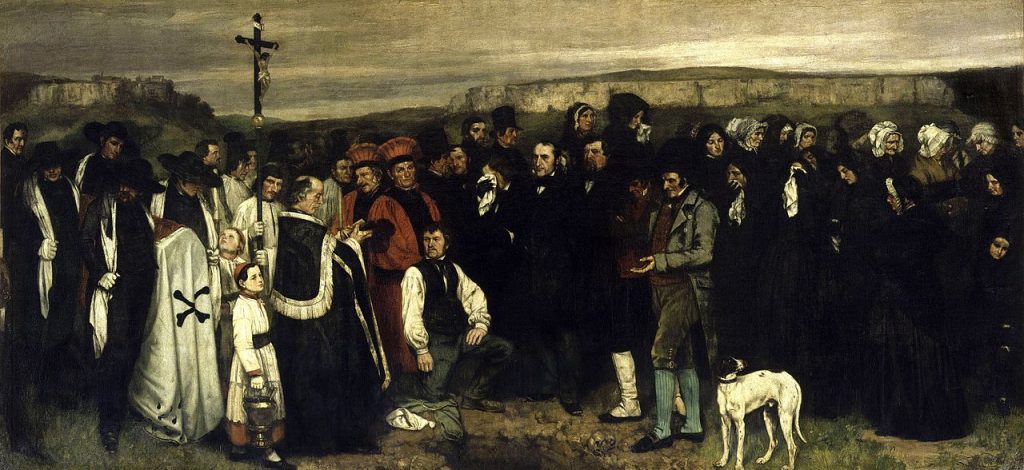 Um Funeral em Ornans, de Gustave Courbet