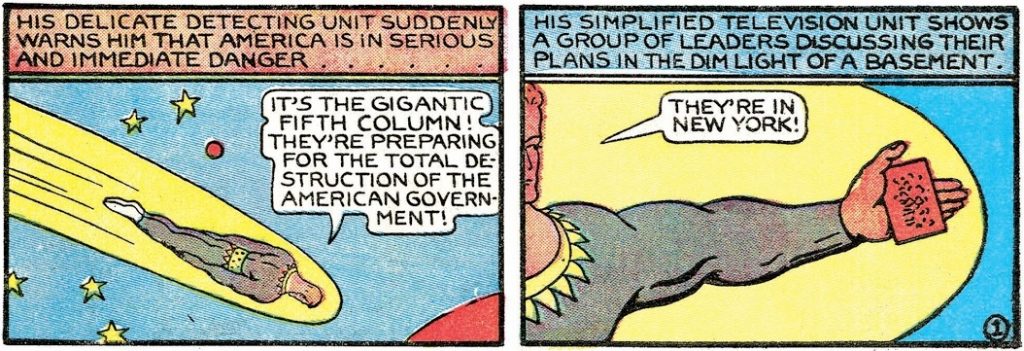 Fletcher Hanks - "The Fifth Columnists" [Fantastic Comics n. 13, dezembro de 1940]