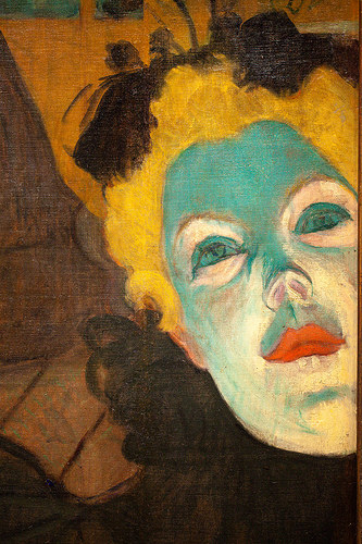 Detalhe de Au Moulin-Rouge - Toulouse-Lautrec