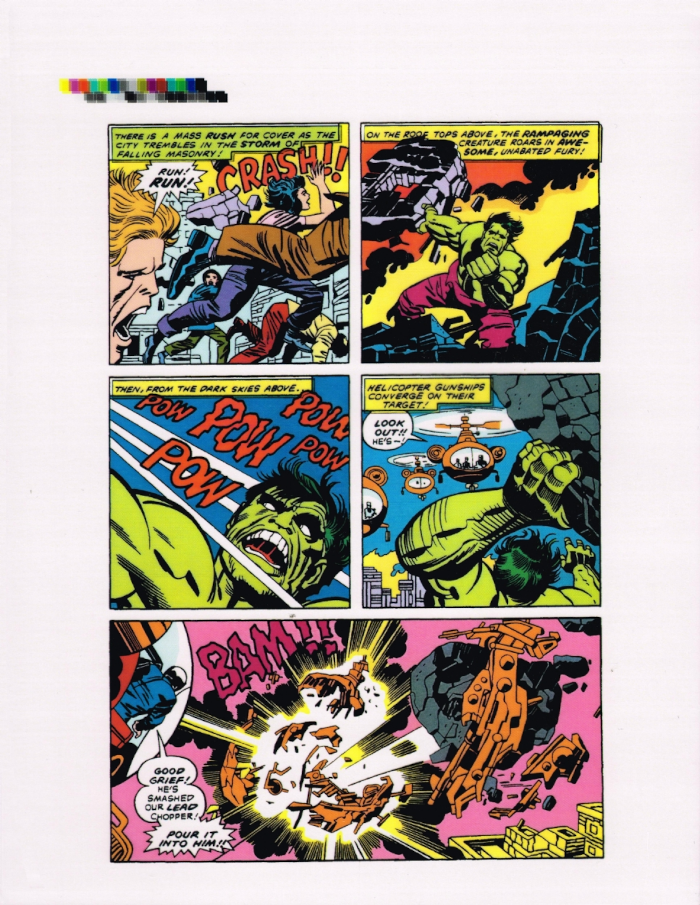Color proof de The Eternals n. 15 [Jack Kirby, Mike Royer e Glynis Wein, 1977]