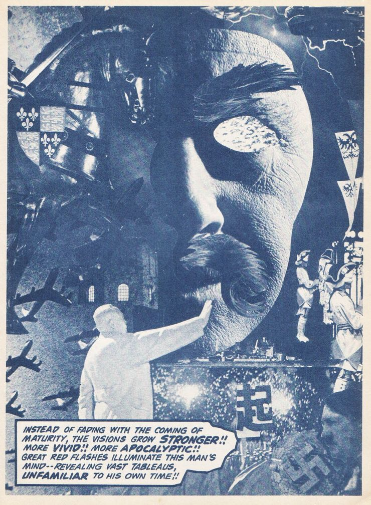 Página interna de Spirit World n. 1 [1971], de Jack Kirby [arte original] e Vince Colleta [arte-final]